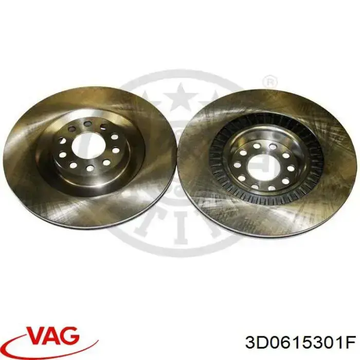 3D0615301F VAG диск гальмівний передній