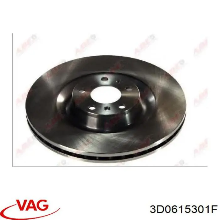 Диск переднього гальма VAG 3D0615301F ціна, від 100.06 USD