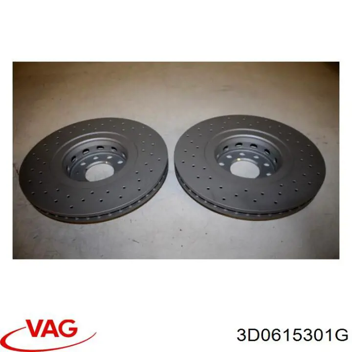 Диск гальмівний передній VAG 3D0615301G