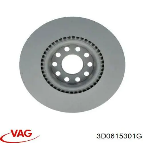 Диск переднього гальма VAG 3D0615301G ціна, від 84.31 USD