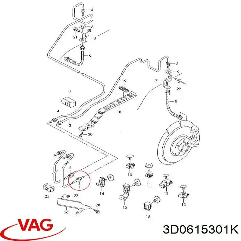 Гальмівні диски передні 3D0615301N VAG