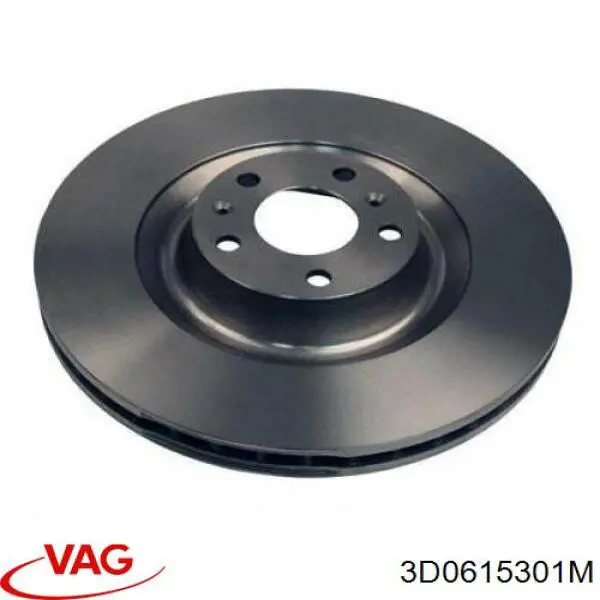 3D0615301M VAG диск гальмівний передній