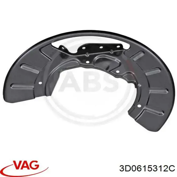 3D0615312C VAG Захист гальмівного диска, переднього, правого