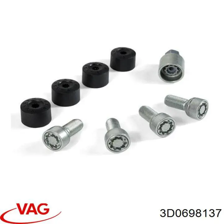Колісний болт VAG 3D0698137 ціна, від 50.22 USD