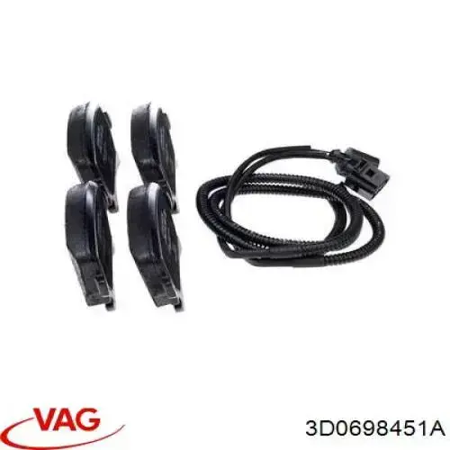 Задні гальмівні колодки 3D0698451A VAG