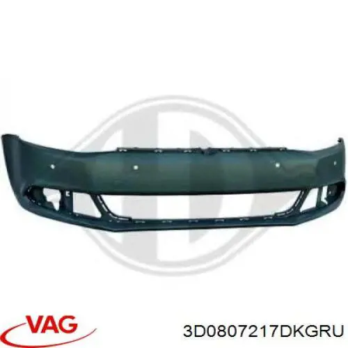 3D0807217DDGRU VAG Бампер передній в зборі