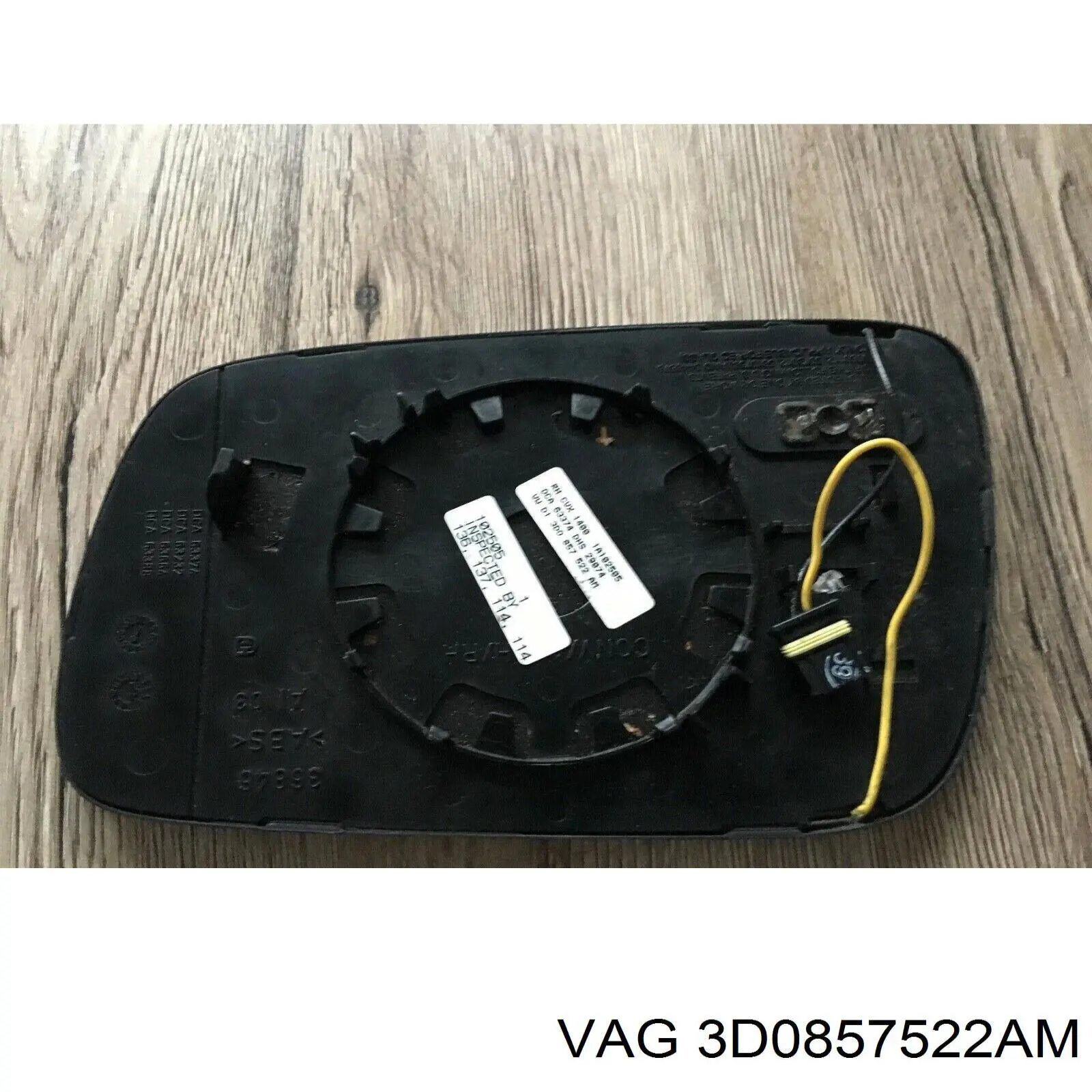 Дзеркальний елемент правого дзеркала заднього виду VAG 3D0857522BB ціна, від 200.00 USD