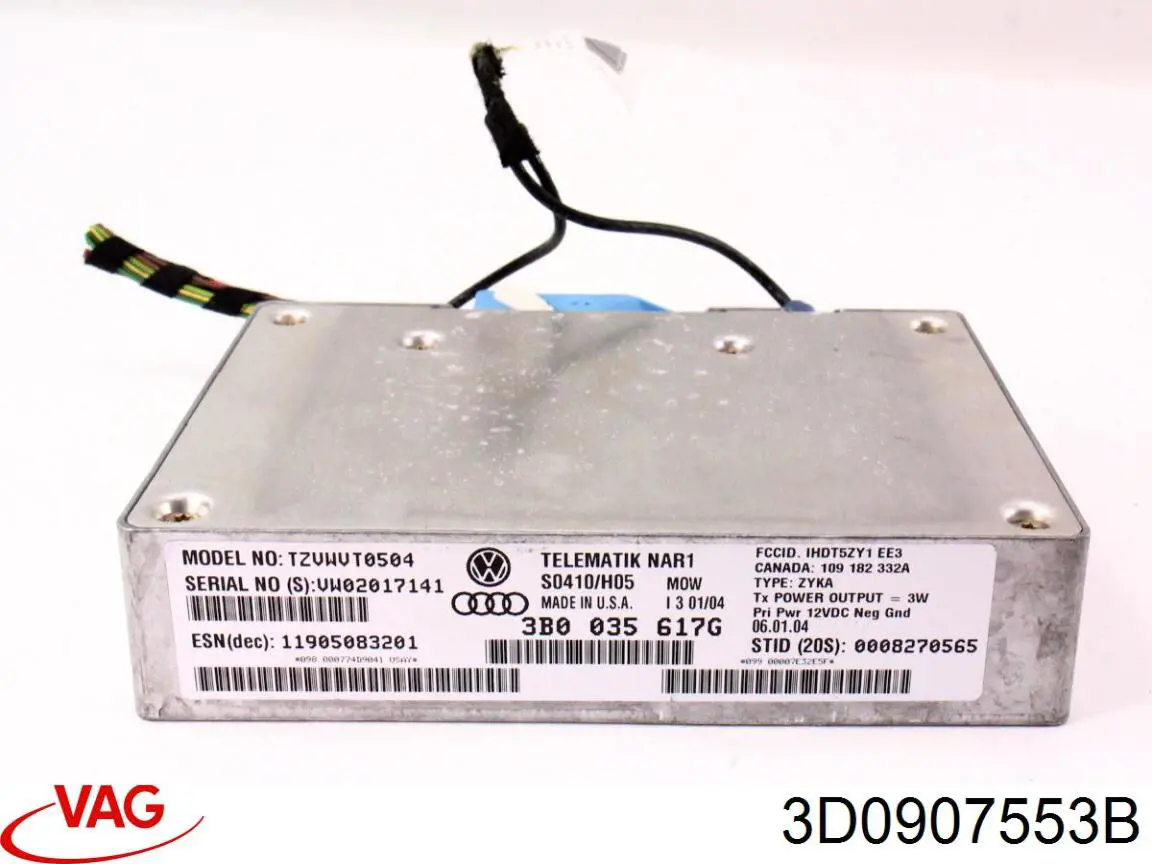  VAG 3D0907553B ціна, від 72.32 USD