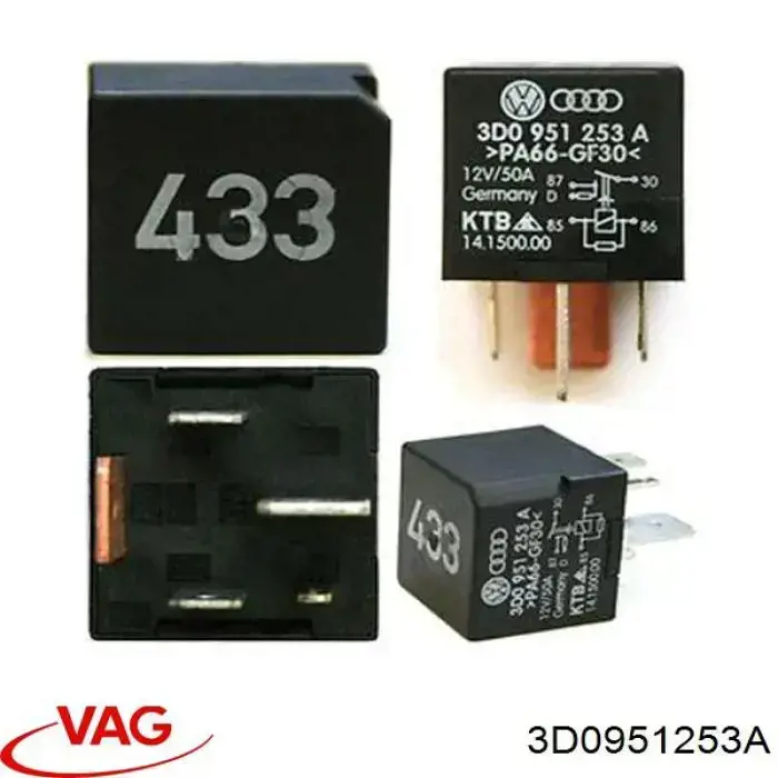 Купити 3D0951253A VAG Реле поворотів