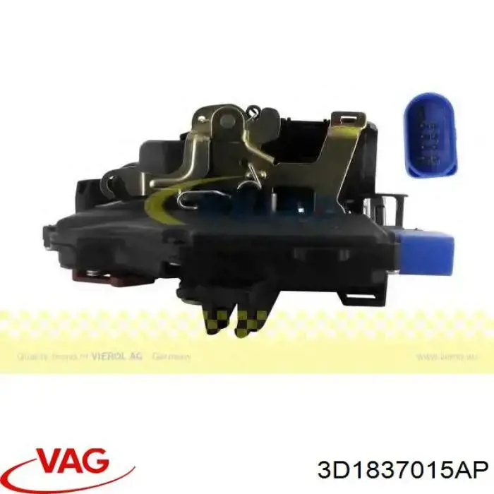 Замок передньої лівої двері 3D1837015AP VAG