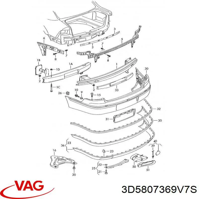  VAG 3D5807369V7S ціна, від 25.06 USD