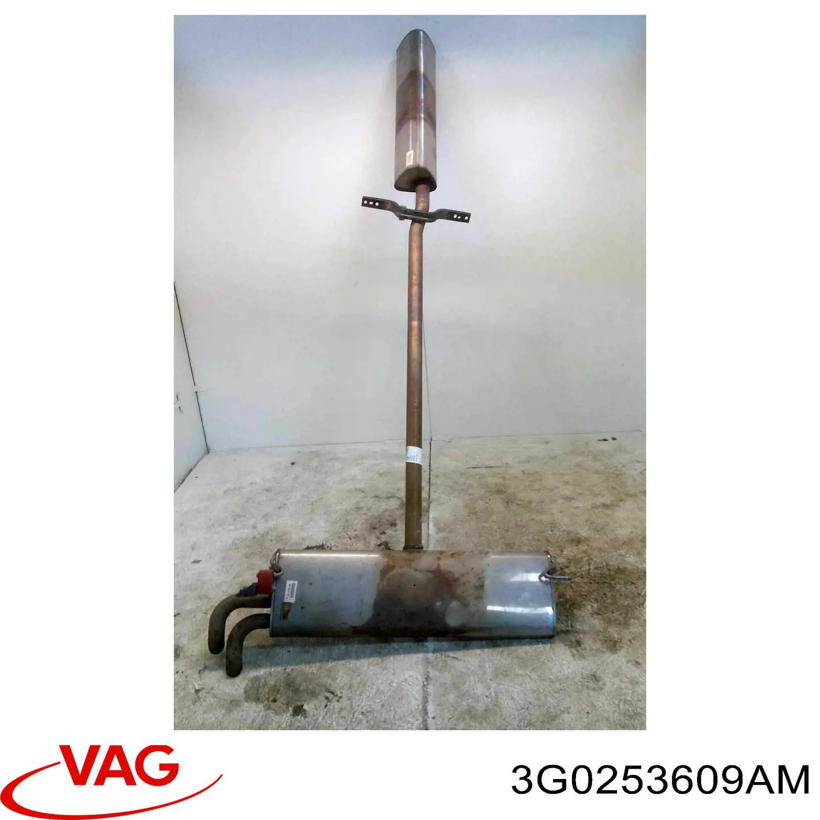 3G0253609AM VAG Глушник, задня частина