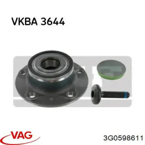 Маточини задніх коліс VAG 3G0598611 ціна, від 25.34 USD