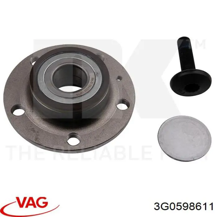 Купити 3G0598611 VAG Підшипник ступиці колеса