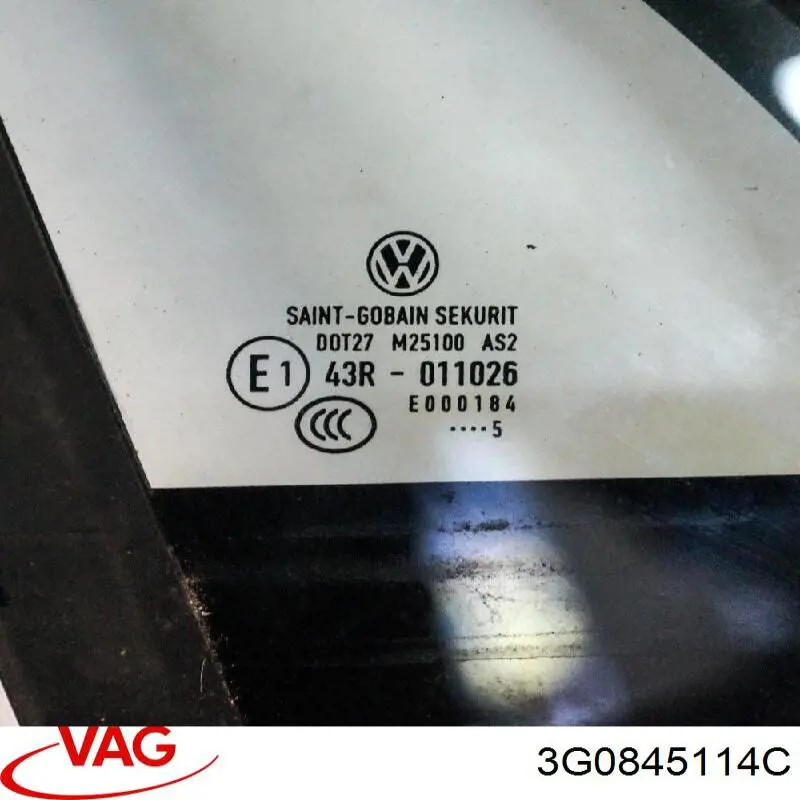 Скло трикутне дверей передніх правих VAG 3G0845114C ціна, від 21.28 USD