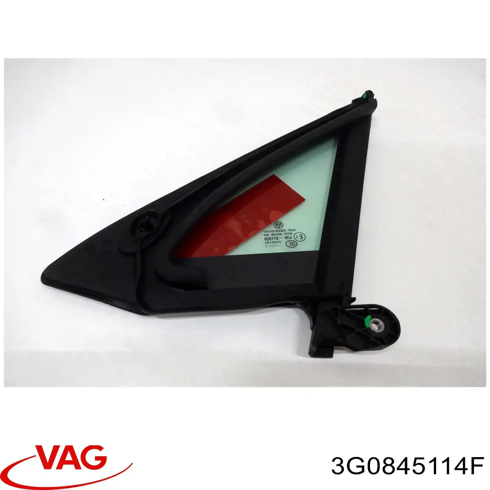 3G0845114F VAG Скло-кватирка двері, передній, правій