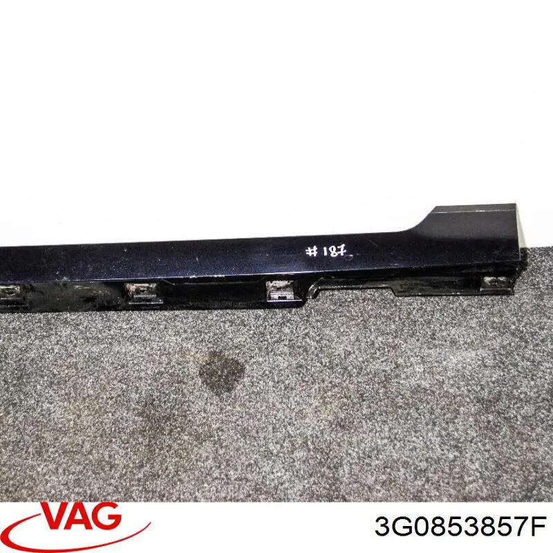 Накладка зовнішня (молдинг) порога, лівий VAG 3G0853857F ціна, від 75.00 USD