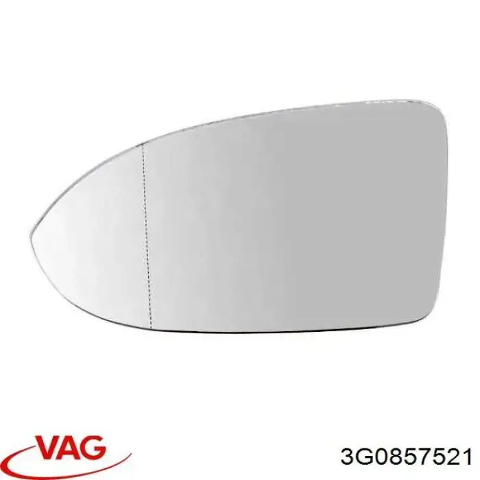 Скло дзеркала заднього виду, лівого VAG 3G0857521 ціна, від 13.95 USD