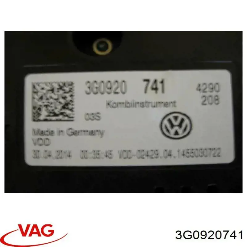 Прилади управління VAG 3G0920741 ціна, від 165.91 USD