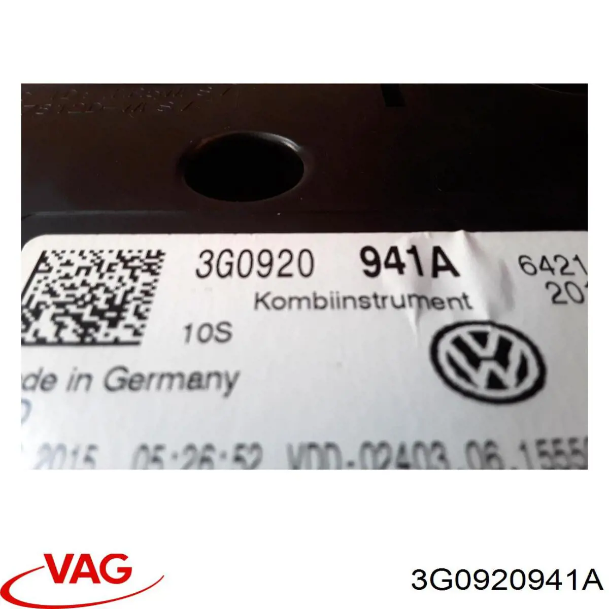Приладова дошка-щиток приладів 3G0920941A VAG