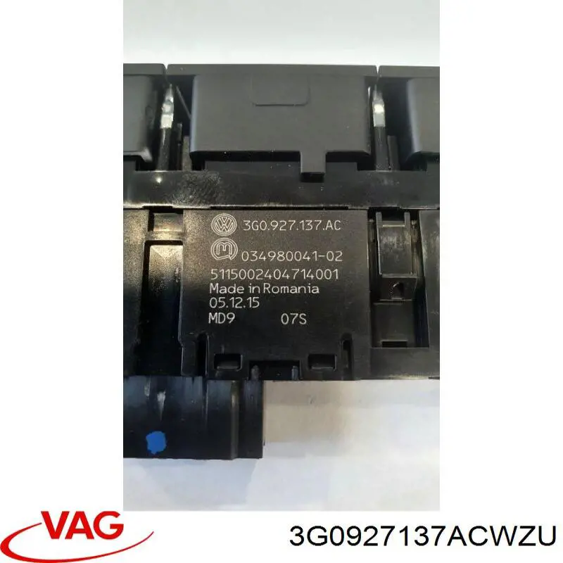 Купити 3G0927137ACWZU VAG Блок кнопок центральної консолі