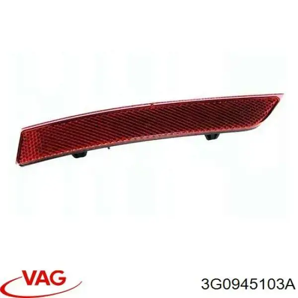 Купити 3G0945103A Diamond/DPA Лівий відбивач заднього бампера