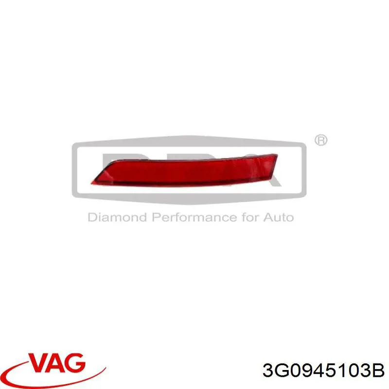 3G0945103B VAG Лівий катафот бампера