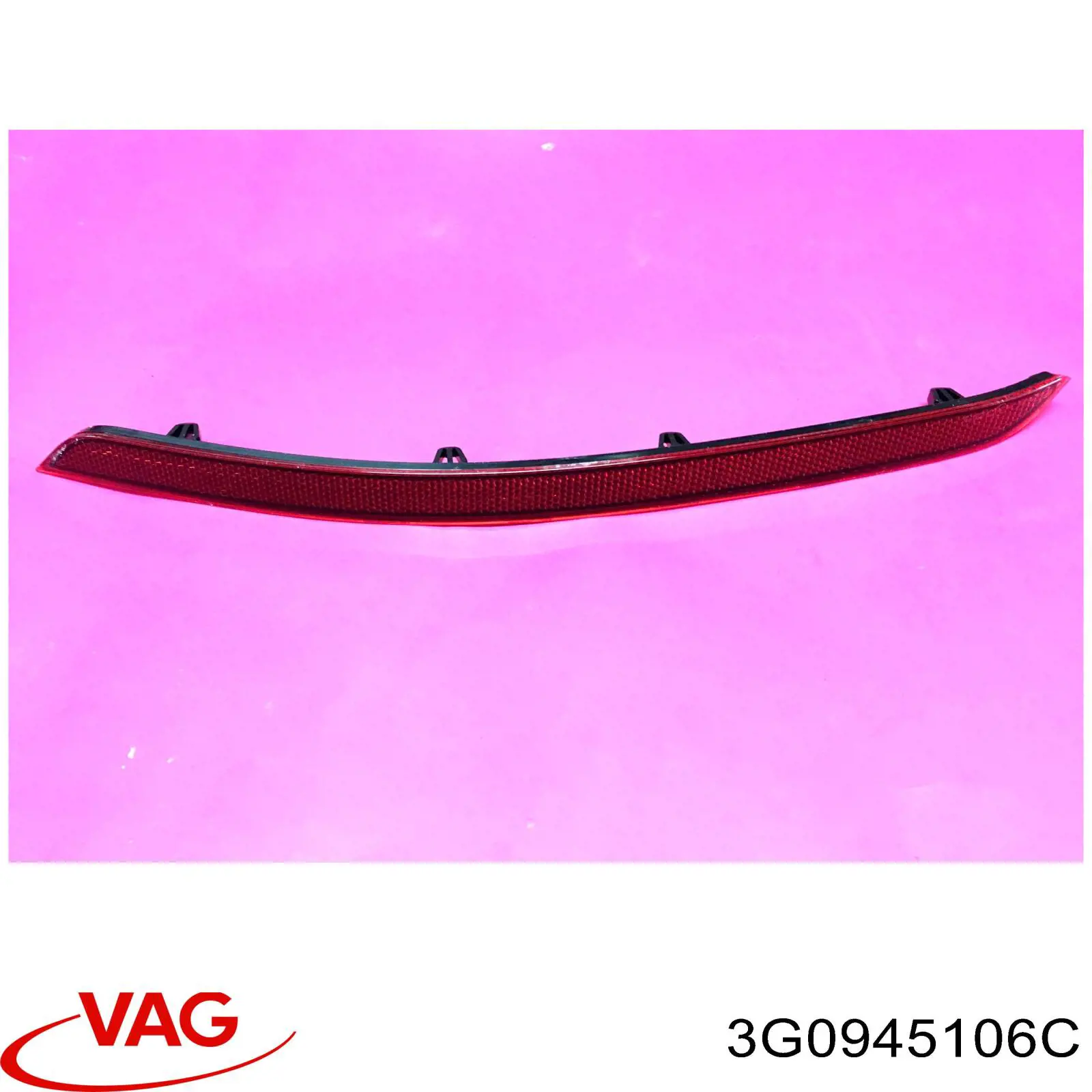 Правий катафот бампера VAG 3G0945106C ціна, від 39.19 USD