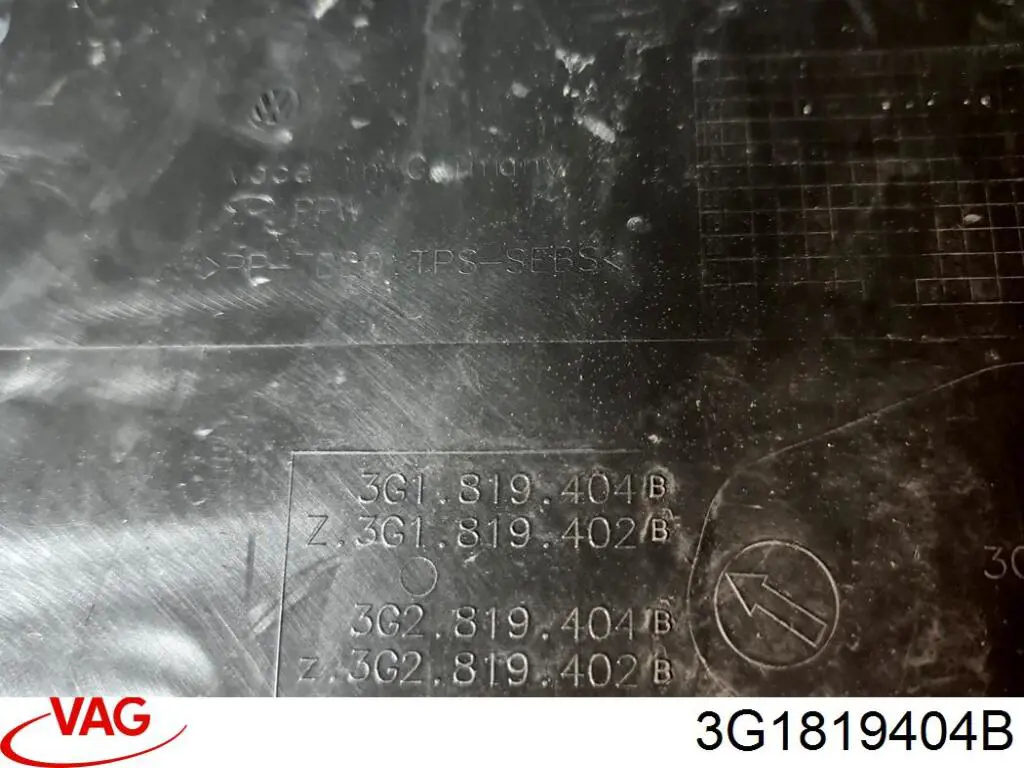 Купити 3G1819404C VAG Решітка двірників, права