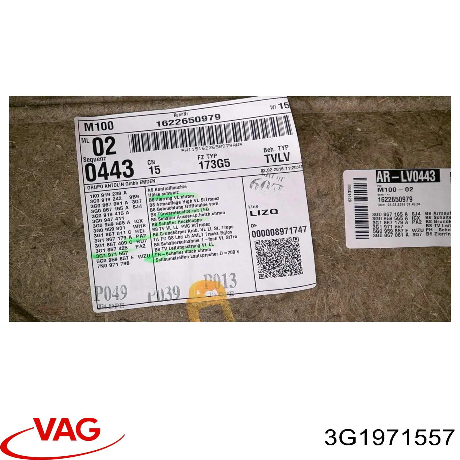 3G1971557 VAG 