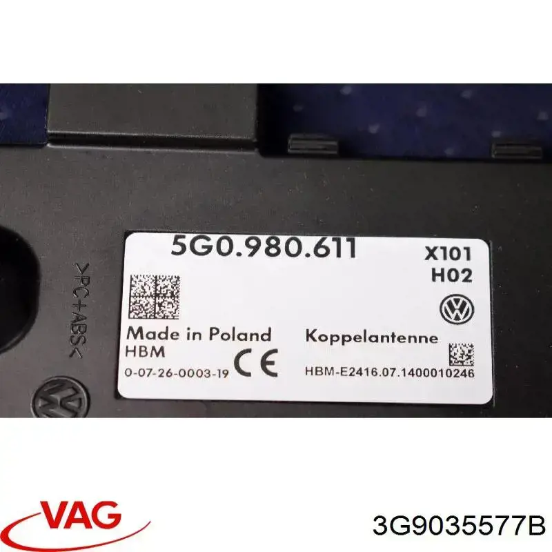  3G9035577B VAG