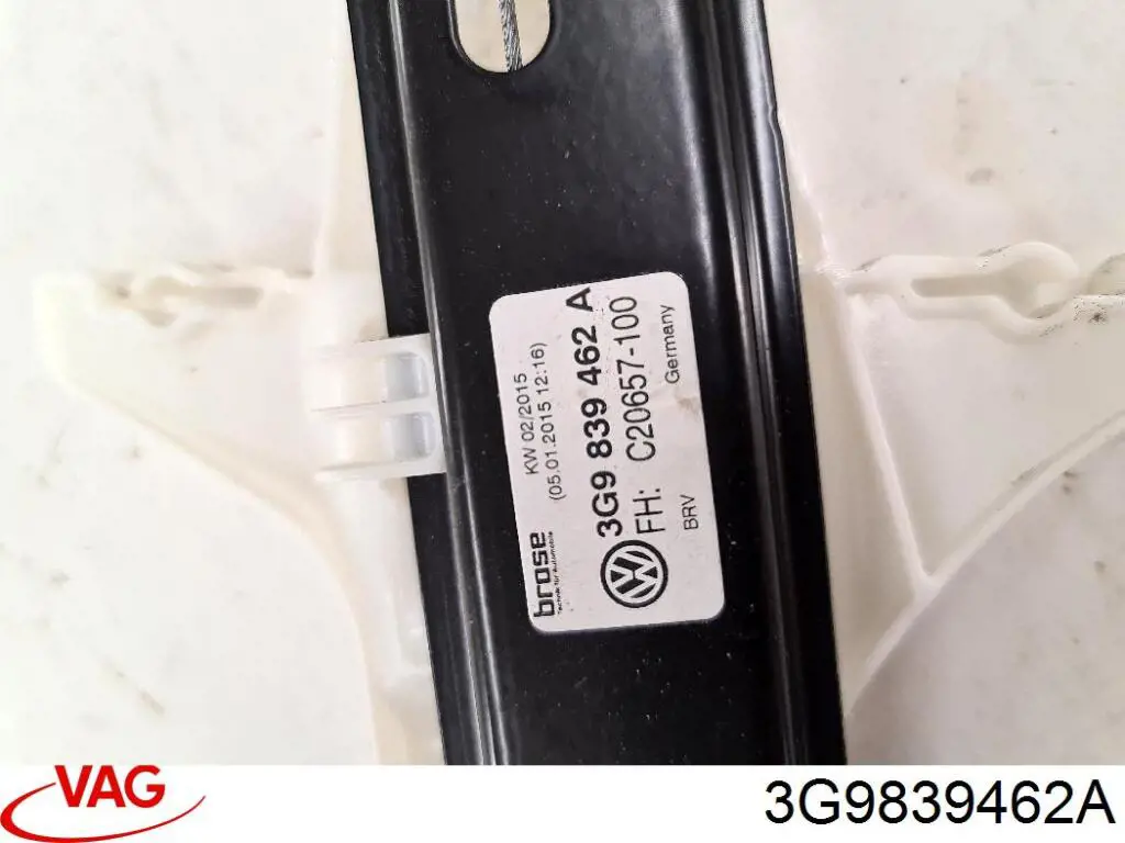 Механізм склопідйомника двері задньої, правої VAG 3G9839462A ціна, від 13.97 USD