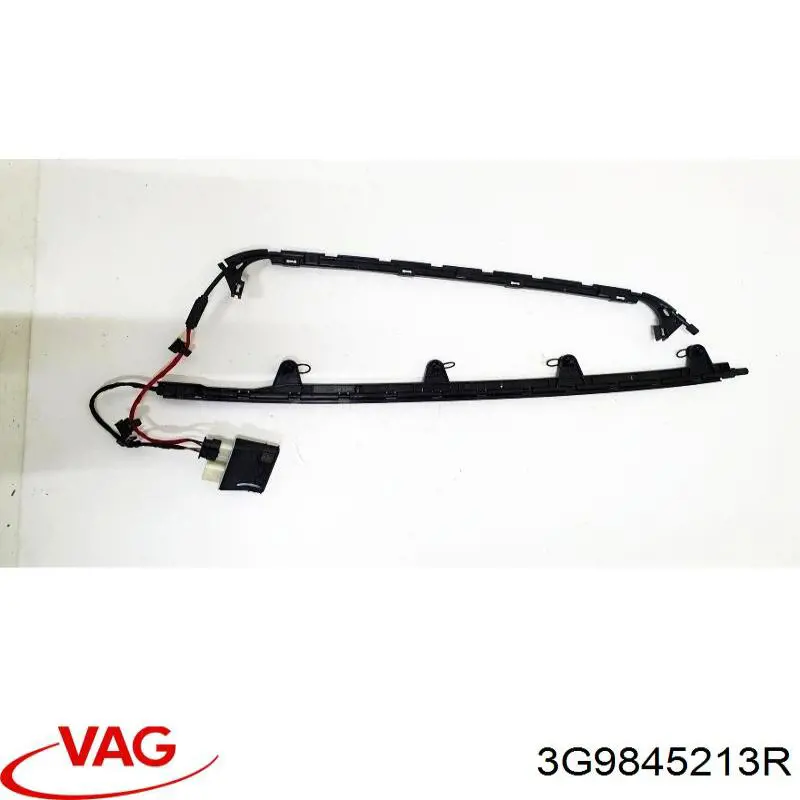 Скло-кватирка двері, задній, лівою 3G9845213 VAG