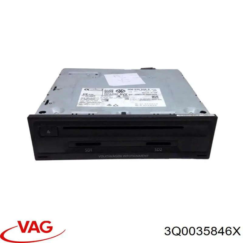 3Q0035846 VAG Магнітола (радіо AM/FM)
