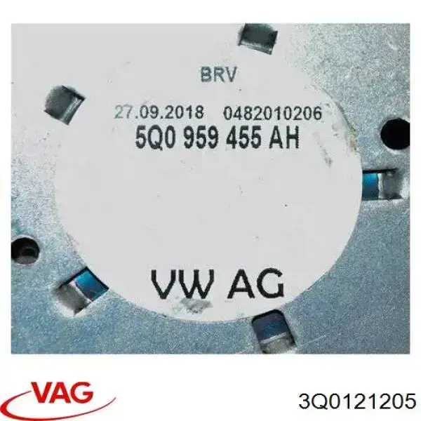 3Q0121205 VAG дифузор (кожух радіатора охолодження)