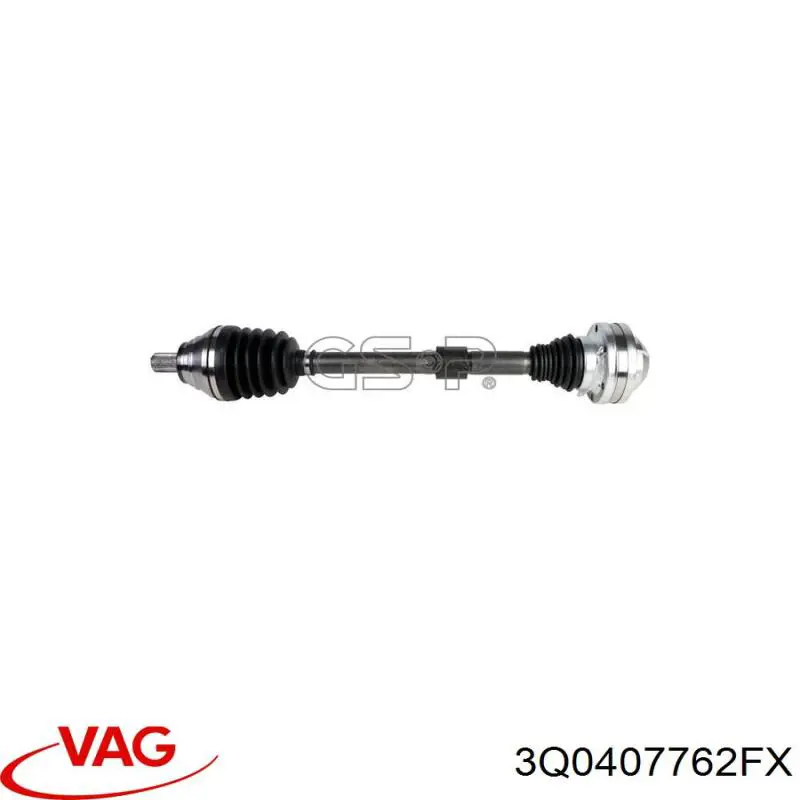 3Q0407762FX VAG Привід передній правий