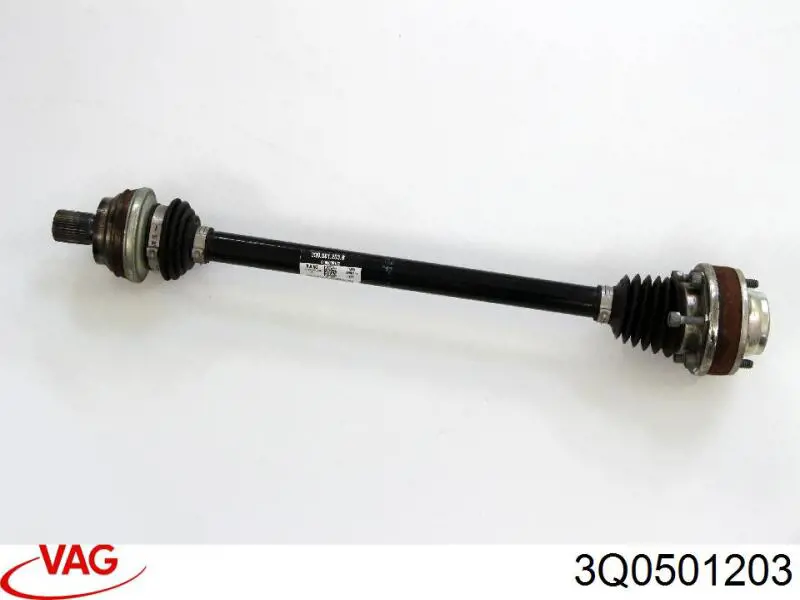 Купити 3Q0501203 VAG Піввісь задня, ліва
