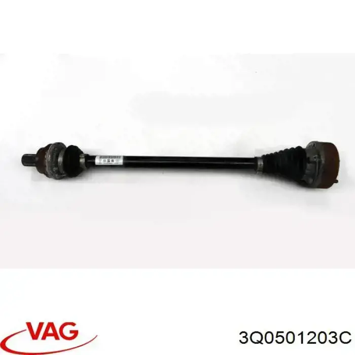 Купити 3Q0501203C VAG Піввісь задня, ліва