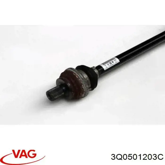 Піввісь задня, ліва VAG 3Q0501203C