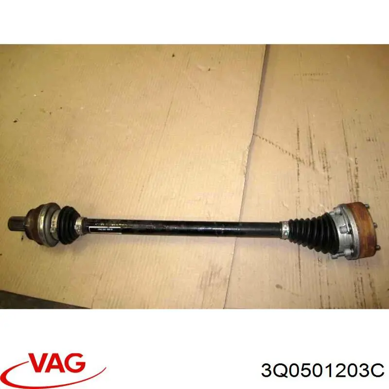 Піввісь задня, ліва 3Q0501203C VAG