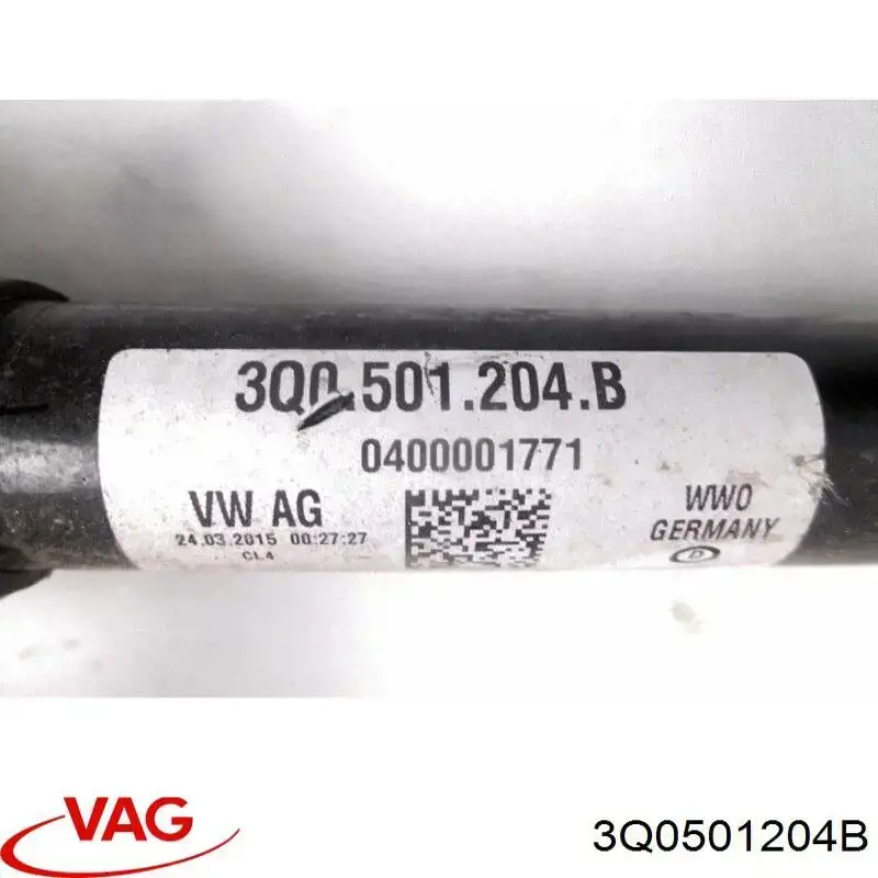 Купити 3Q0501204B VAG Піввісь задня, права