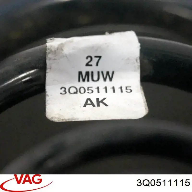 3Q0511115 VAG Пружина підвіски задня