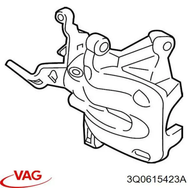 Супорт гальмівний задній лівий 3Q0615423A VAG