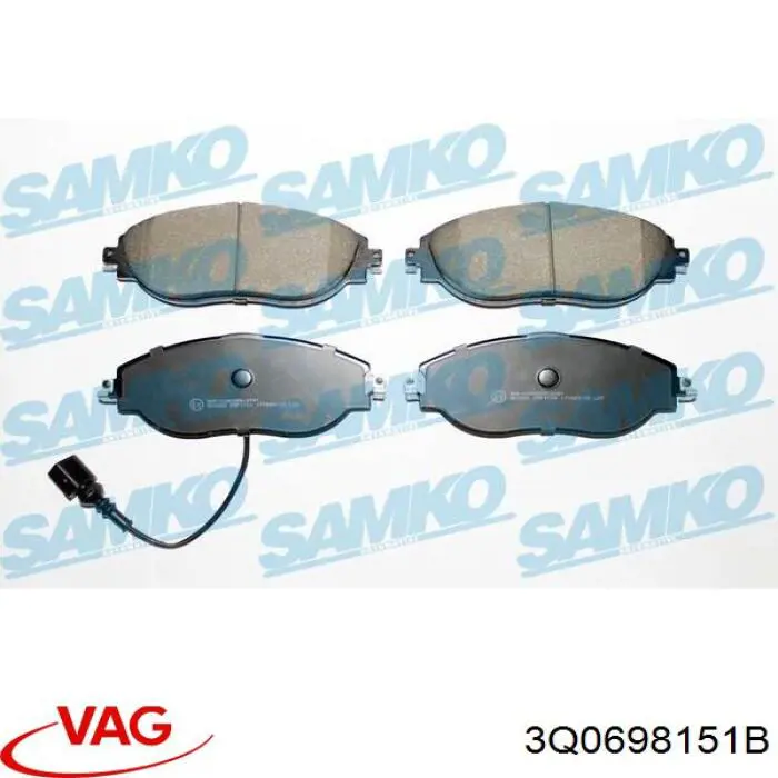Тормозні колодки VAG 3Q0698151B