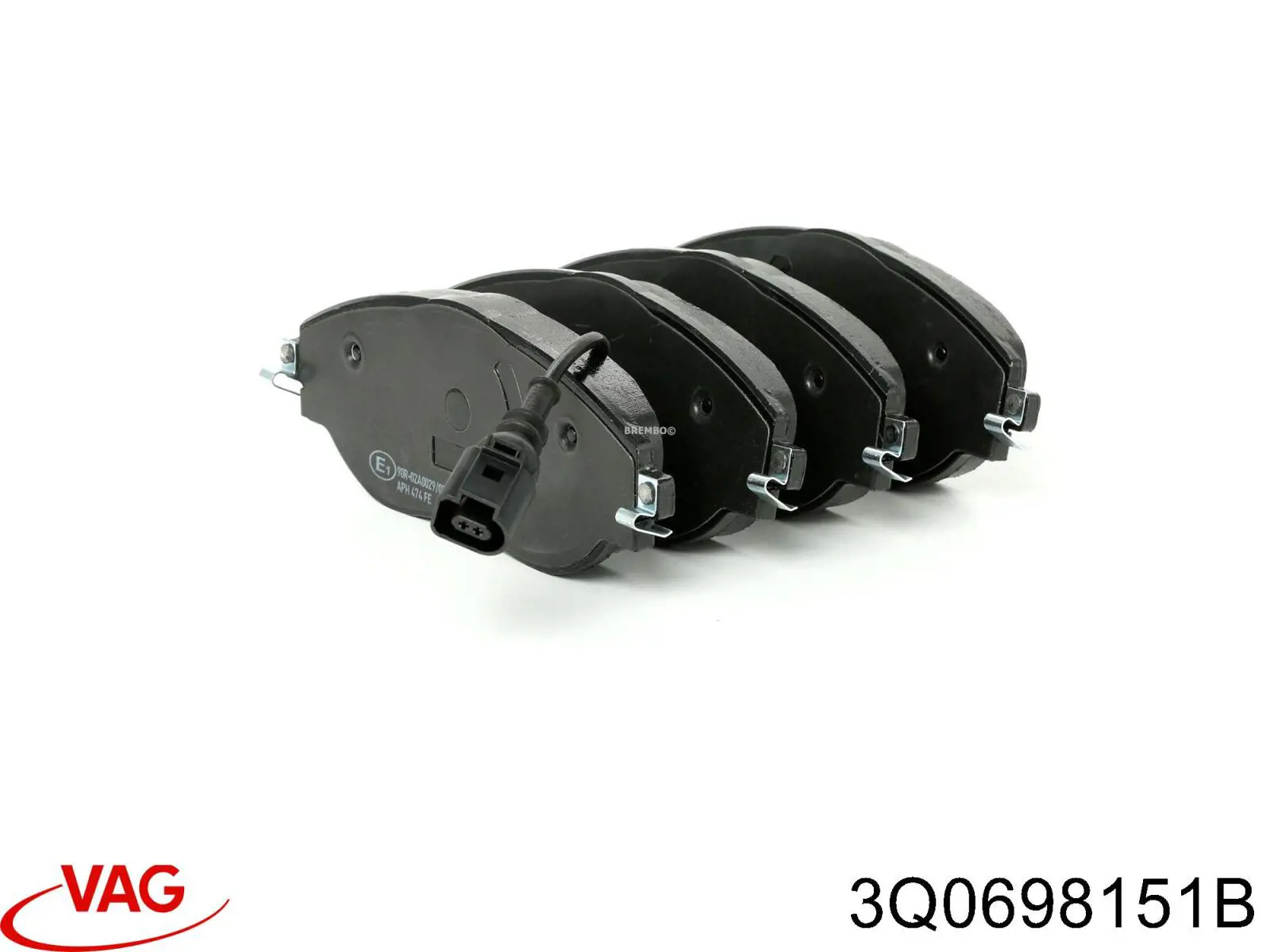 3Q0698151B VAG Передні гальмівні колодки