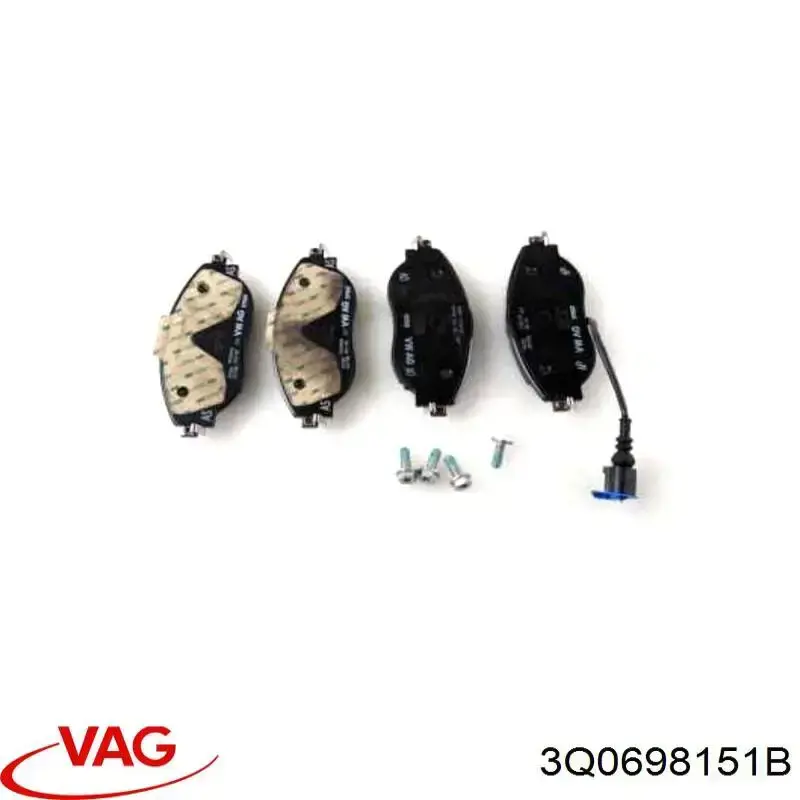 Гальмівні колодки VAG 3Q0698151B ціна, від 48.45 USD