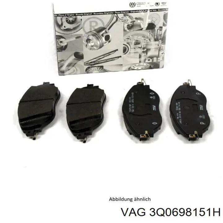 Гальмівні колодки VAG 3Q0698151H ціна, від 75.95 USD