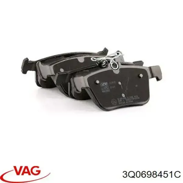 Задні дискові колодки VAG 3Q0698451C