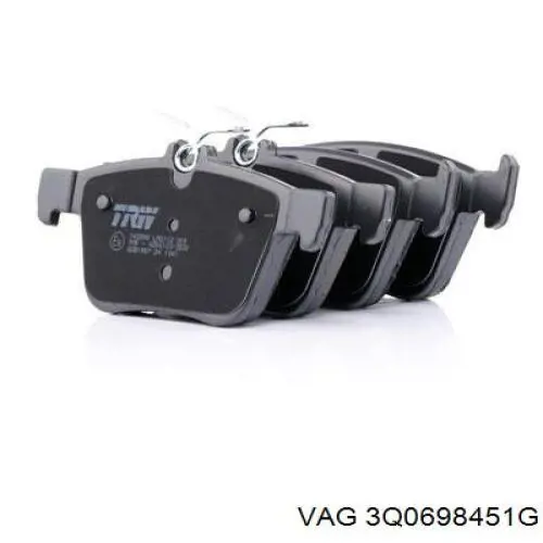 Задні гальмівні колодки 3Q0698451G VAG