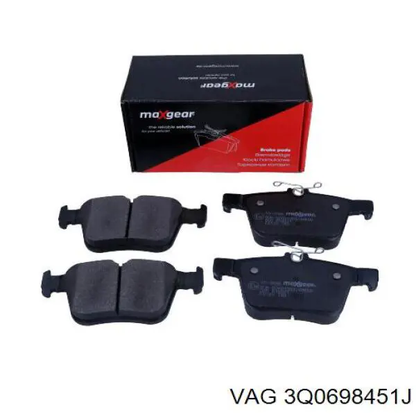 Купити 3Q0698451J VAG Задні колодки